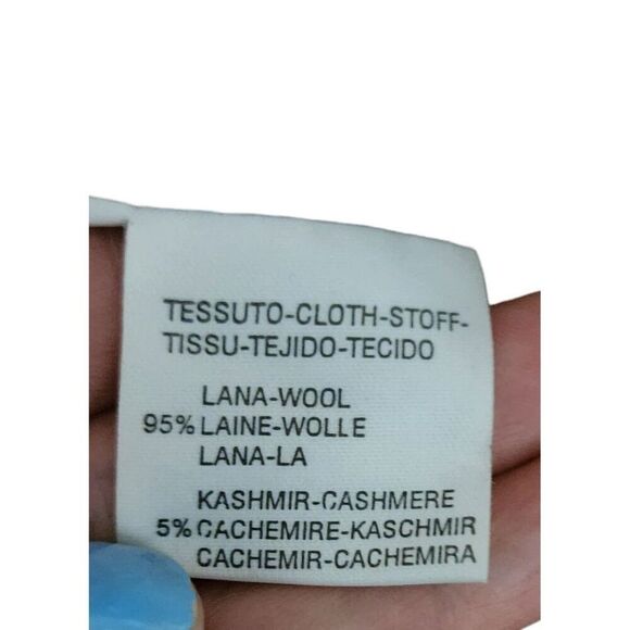 Vintage Bella Bicchi Fur Collar Swing Coat Womens M Brown Cashmere Wool - Picture 9 of 12